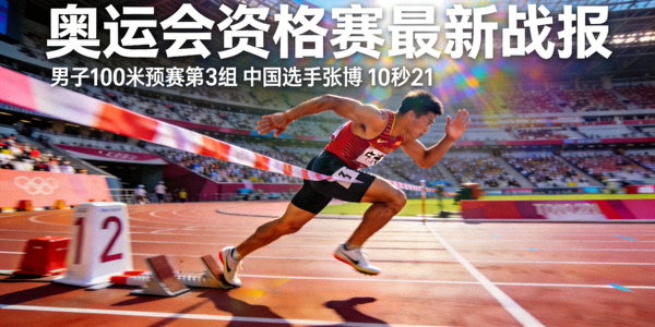 田径运动员冲刺瞬间 - 奥运会资格赛最新战报